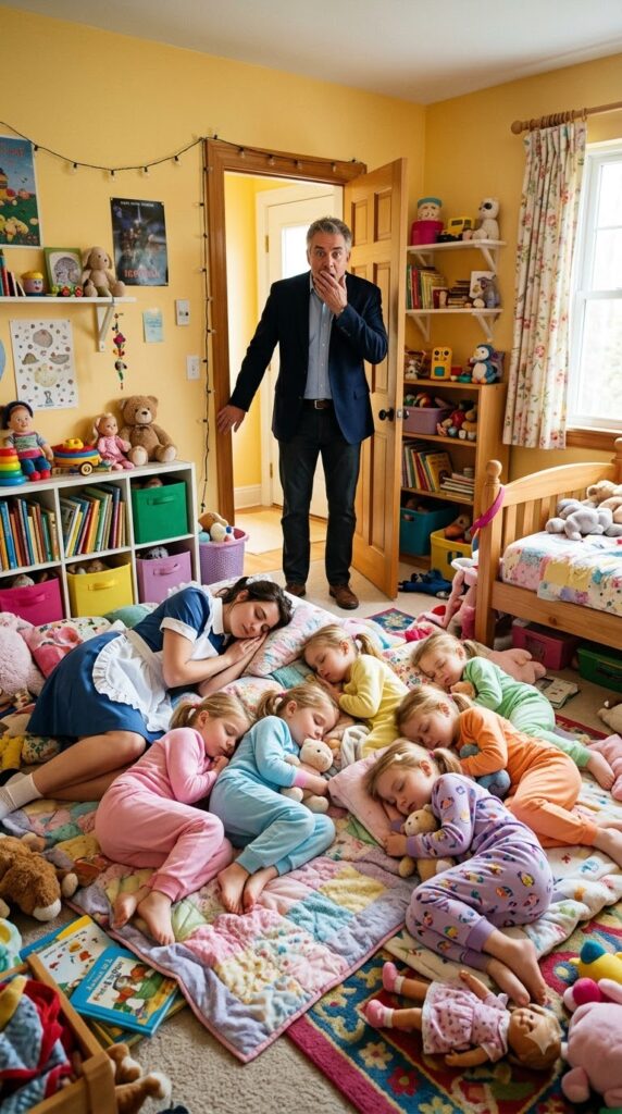 The Millionaire Blamed His Six Daughters for Driving Away 37 Nannies — Never Imagining They Were Hiding Their Mother’s Most Painful Secret