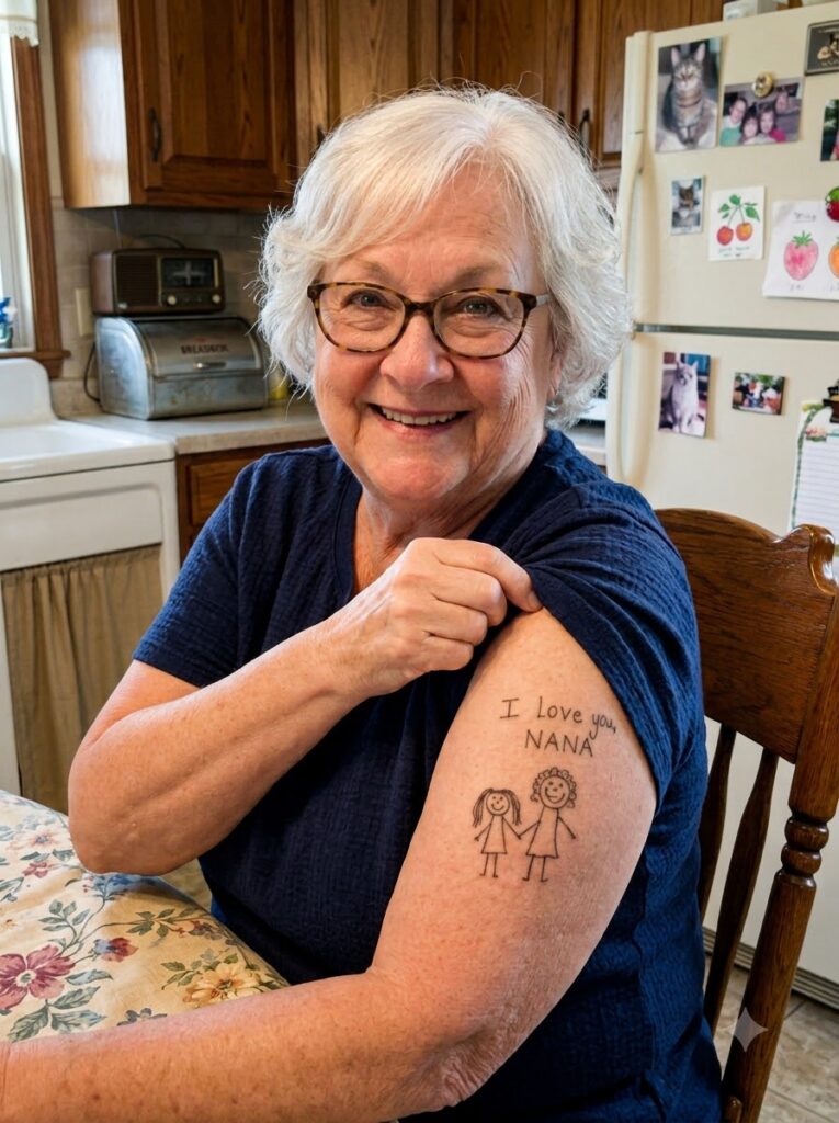 I Got My Granddaughter’s Drawing Tattooed on My Arm – Then My Husband Stopped Talking to Me