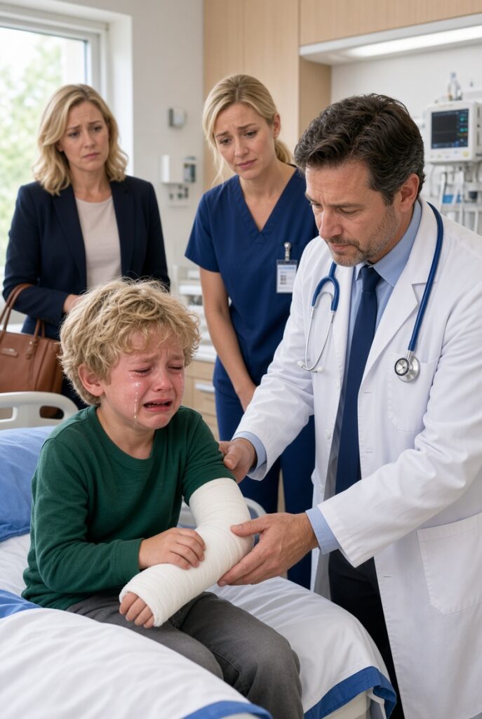 A 5-Year-Old Boy Begged Doctors Not to Remove His Cast… They Thought It Was Fear, Until One Doctor Touched It and Uncovered a Secret
