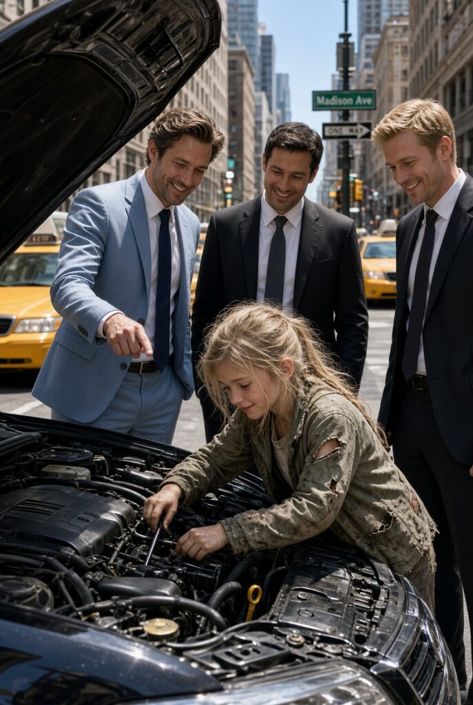 “I’ll Give You $100 Million If You Fix My Car,” the Billionaire Mocked a Poor Homeless Girl… But What Happened Next Left Him Speechless