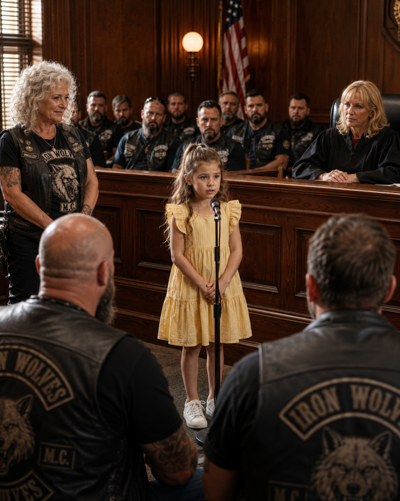 A Silent Foster Girl Finally Spoke After Forty Bikers Filled The Courtroom, Revealing A Powerful Truth That Changed Everything That Day