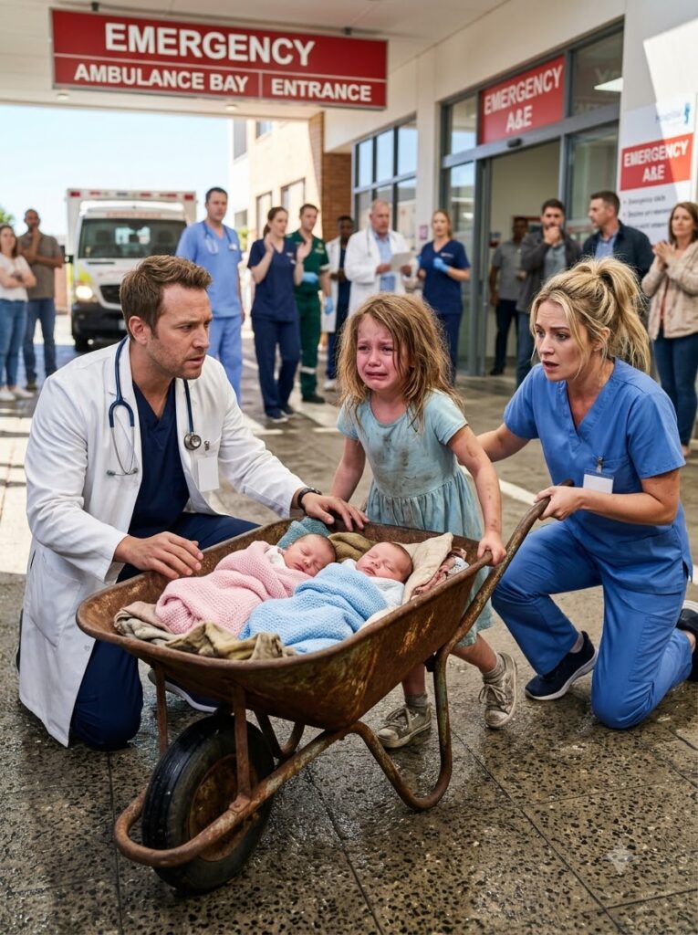 Seven-Year-Old Girl Pulls Newborn Twins Five Miles To The Hospital, Uncovering A Secret That Brings A Powerful Man Searching For Her