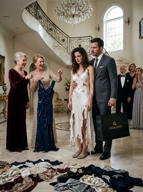 My Mother Ruined Every Dress I Owned So I’d Look Pathetic at My Brother’s Wedding. Then My Secret Husband Walked In—and One Sentence Silenced Everyone