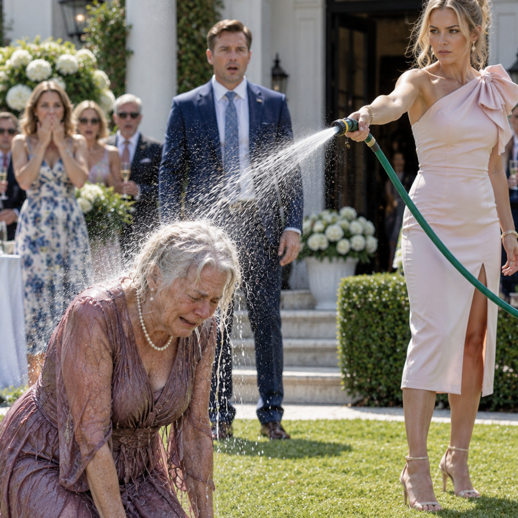 At My Son’s Engagement Party, His Fiancée Hosed Me in Front of 30 Guests—Then She Discovered Who I Really Was
