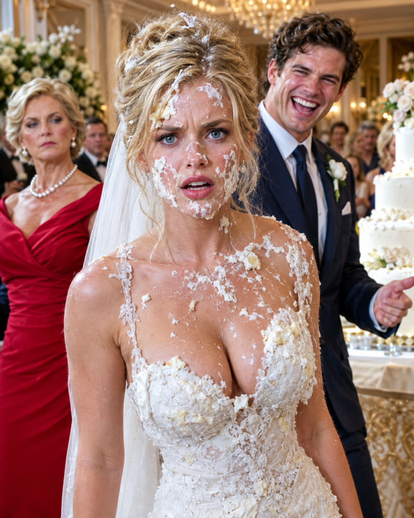 ON MY WEDDING DAY, MY HUSBAND SLAMMED MY FACE INTO OUR WEDDING CAKE. I REALIZED “I LEAVE NOW… OR I MAY NEVER LEAVE ALIVE”. WHAT I DID NEXT LEFT THE ENTIRE ROOM “IN D SILENCE…”