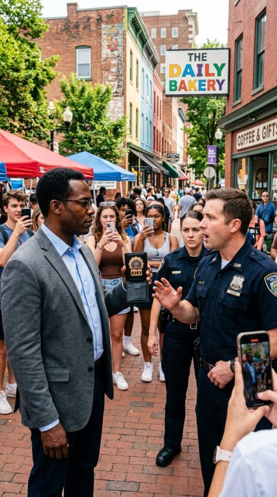 A Cop Slapped the Quiet Man in Public — Then He Calmly Pulled Out a Gold Badge