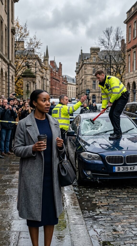 THEY SMASHED A BLACK WOMAN’S BENTLEY BECAUSE THEY DIDN’T BELIEVE IT WAS HERS — THEN A FEDERAL CONVOY SHUT DOWN THE STREET