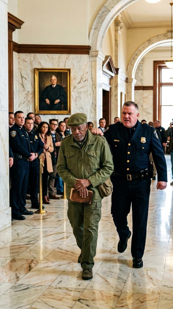 The jazz piano playing in the lobby of The Grandmont Hotel stopped dead the moment the sheriff grabbed my collar.
