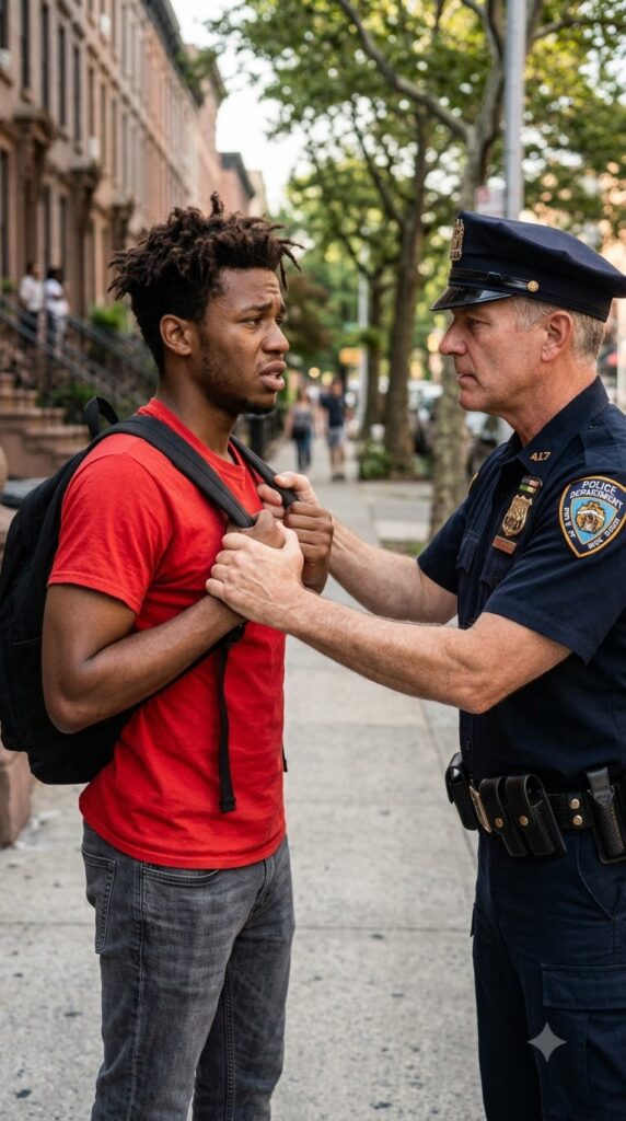 A COP HANDCUFFED A BLACK TEEN OUTSIDE HIS OWN BROWNSTONE — THEN HIS MOTHER PULLED UP WEARING A LIEUTENANT’S BADGE