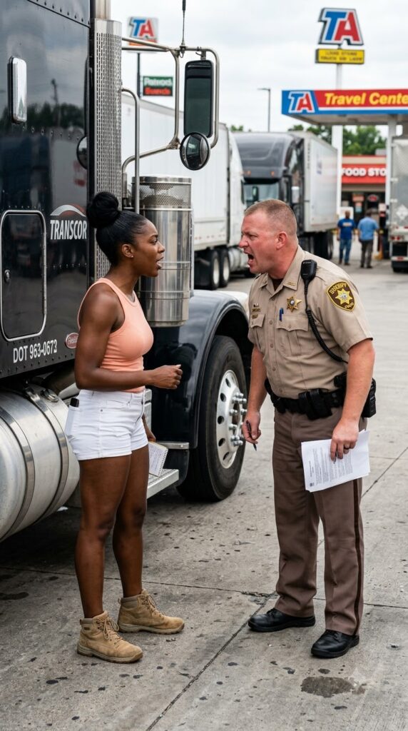 TWO DEPUTIES SEIZED A BLACK WOMAN’S FREIGHT RIG AT A SOUTHERN TRUCK STOP — THEN HER CARGO LOGS EXPOSED THE COUNTY OPERATION BEHIND IT