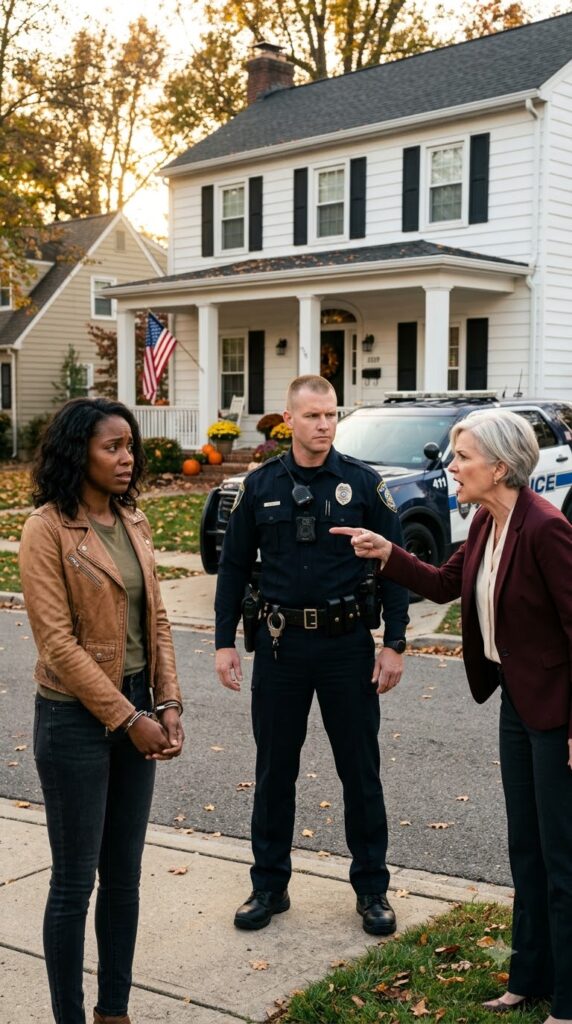 SHE TOLD POLICE THE BLACK WOMAN DIDN’T BELONG IN THAT NEIGHBORHOOD — THEN A BLACK MAN WALKED OUT AND CALLED HER HIS WIFE