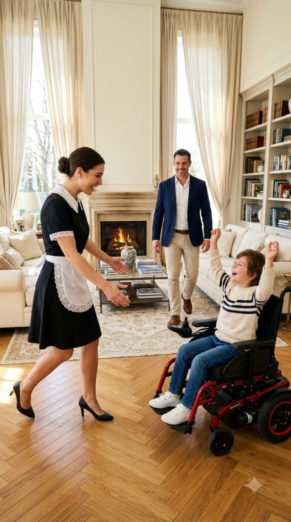 I Came Home Four Hours Early and Found the Housekeeper Dancing with My Son, Who Hadn’t Laughed in Two Years