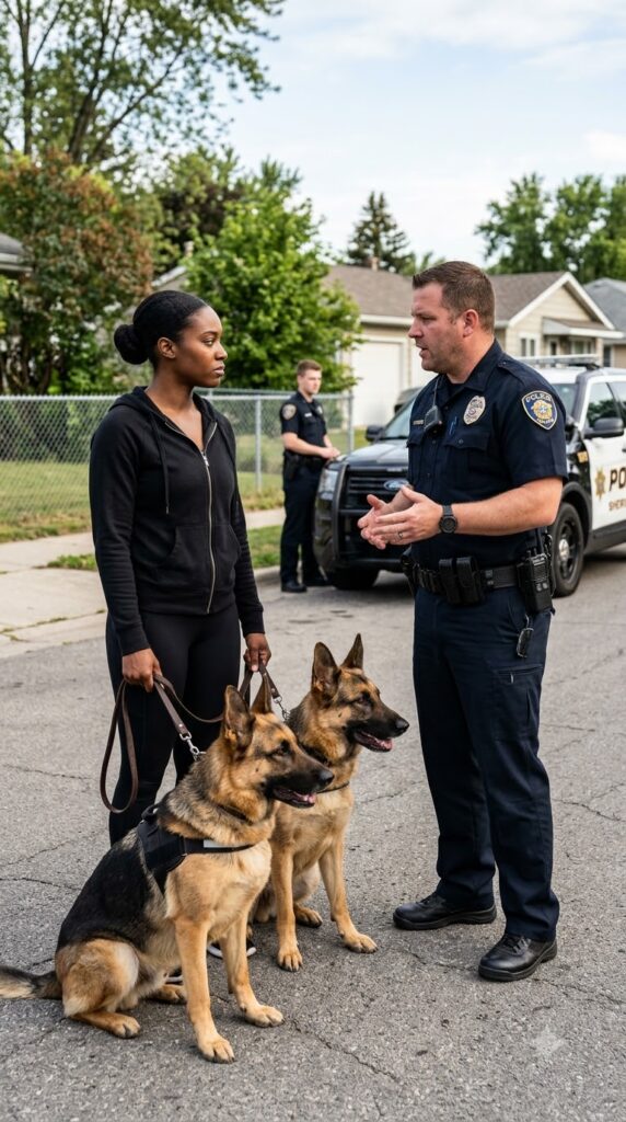 A COP ORDERED A BLACK WOMAN TO GIVE UP HER TWO K9S — THEN HER SON’S RECORDING EXPOSED EVERYTHING