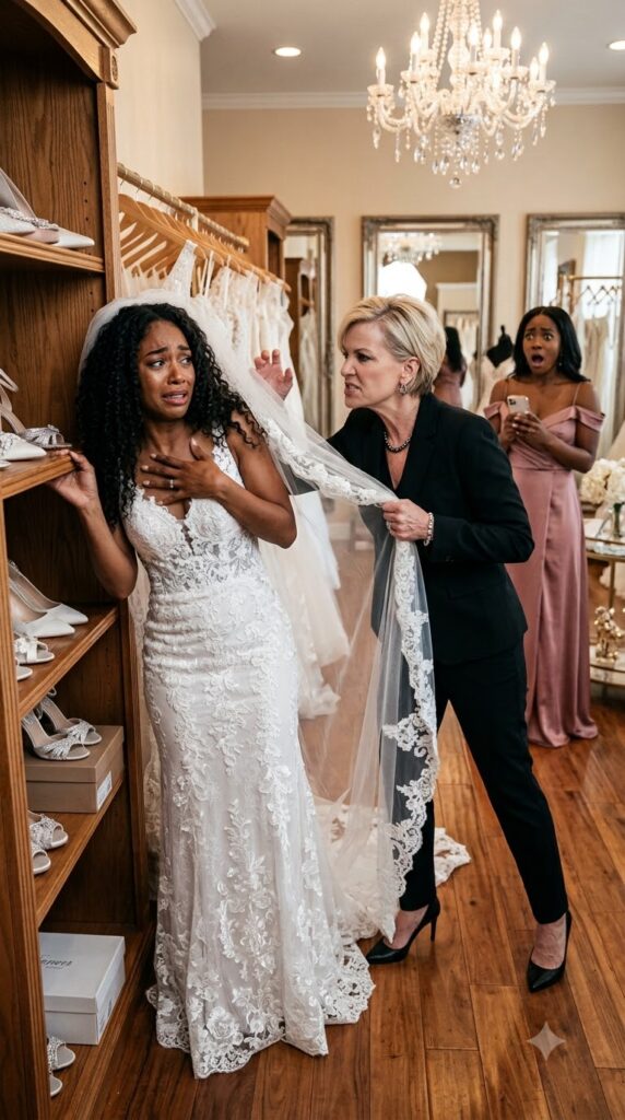 Salon Owner Humiliated a Pregnant Black Bride and Tore Away Her Veil—Then a Powerful Man Walked In with Two Security Guards