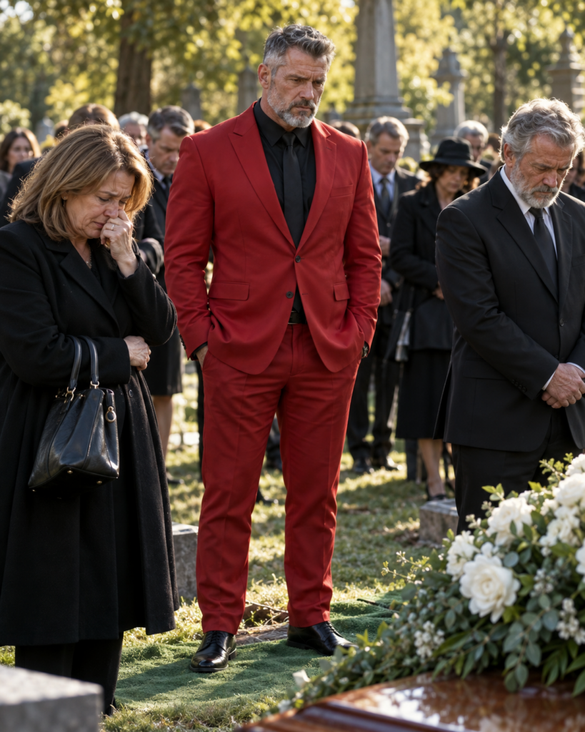MY BROTHER WORE A BRIGHT RED SUIT TO DAD’S FUNERAL – I WAS FURIOUS UNTIL DAD’S ATTORNEY ASKED WHERE HE GOT IT