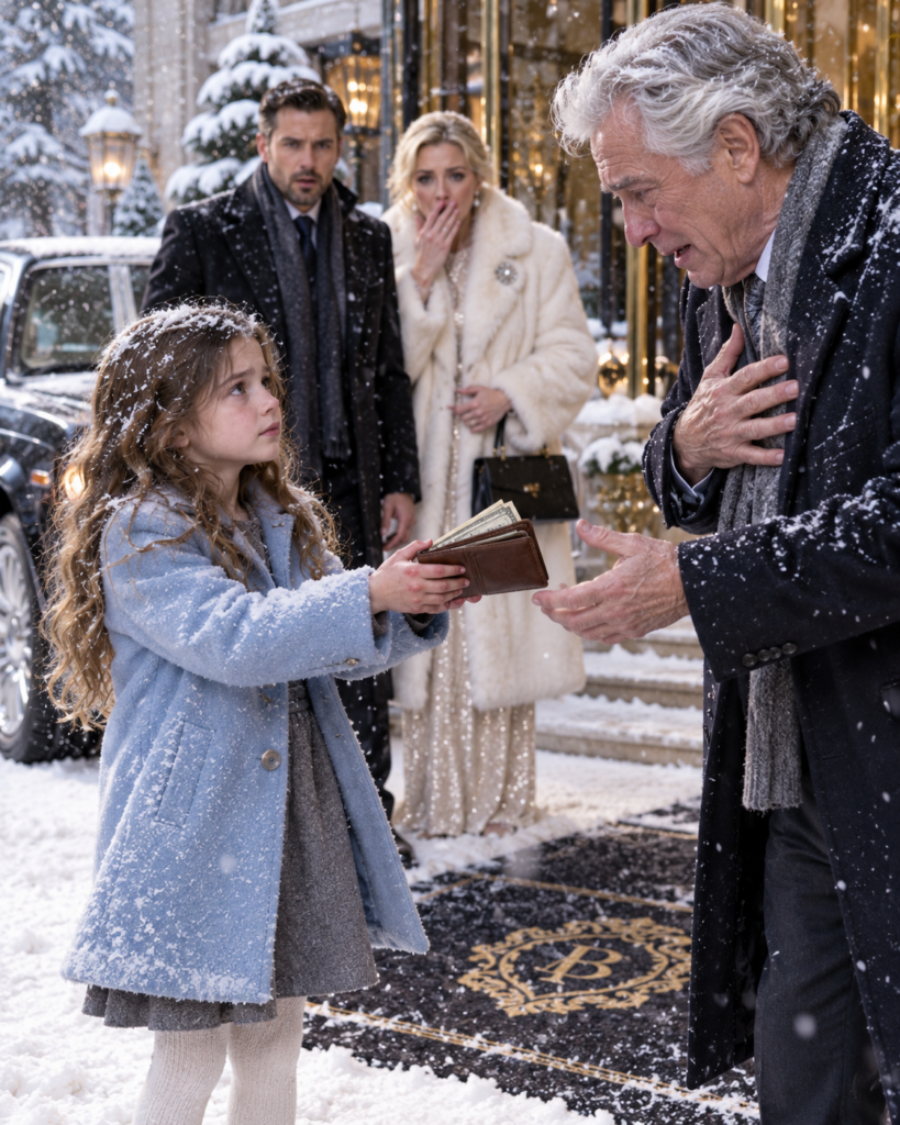 An 8-Year-Old Waited in the Rain to Return a Millionaire’s Wallet—Then Her One Sentence Left Him Speechless