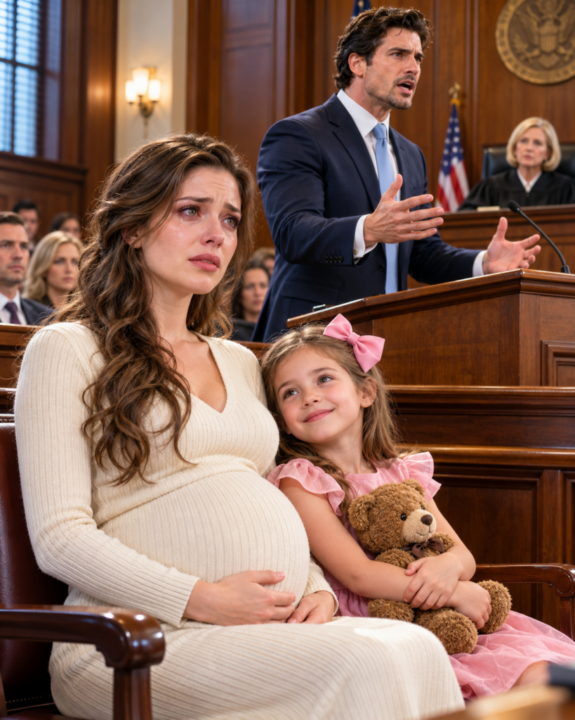 Pregnant Wife Asked For Divorce And Gave Everything To Her Husband, But The Court Fell Silent When A Little Girl Revealed What Her Father And His Mistress Had Done.