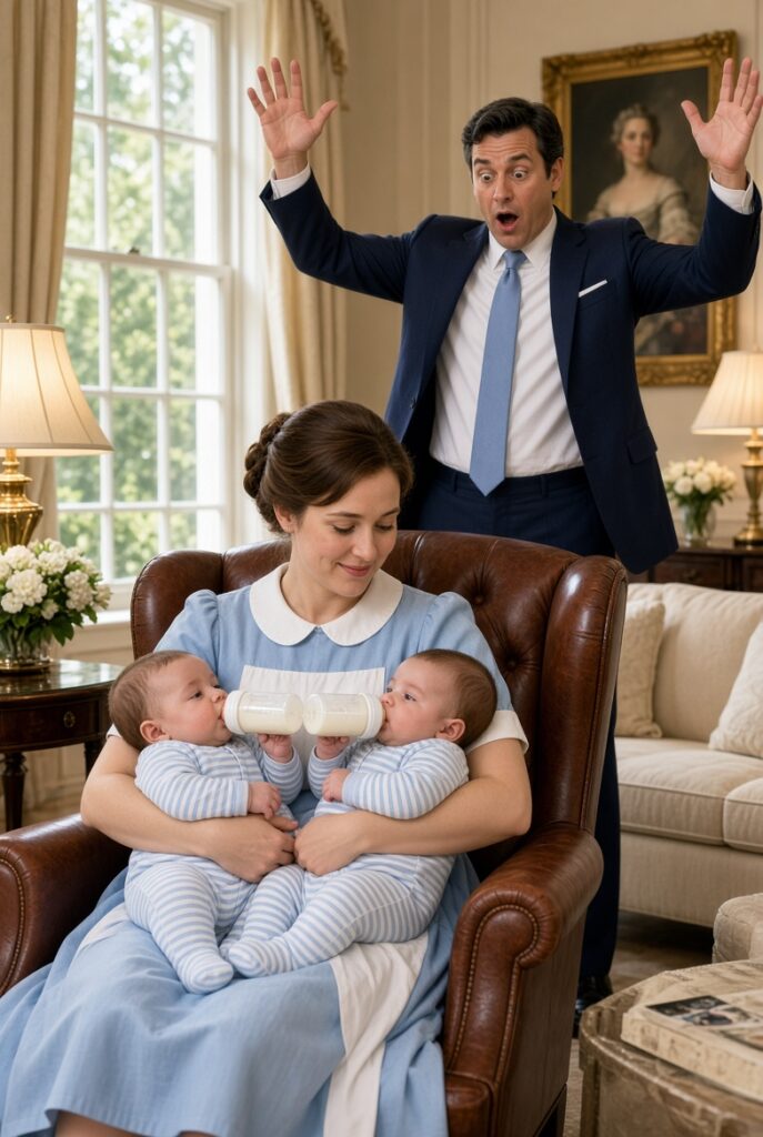 The millionaire was crying because the twins wouldn’t eat a thing until the maid picked them up and…