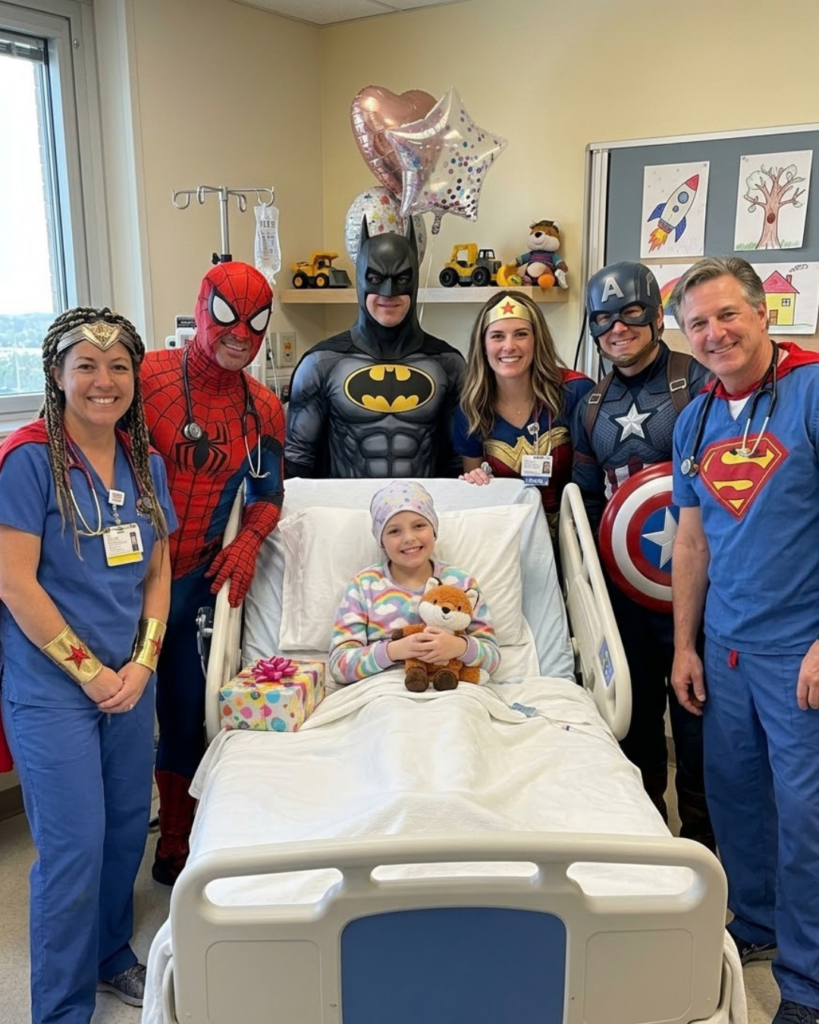 Every Doctor Treating My 7-Year-Old Daughter Dressed as Superheroes—Then Her Oncologist Whispered, “There’s One Thing Your Mom Doesn’t Know”
