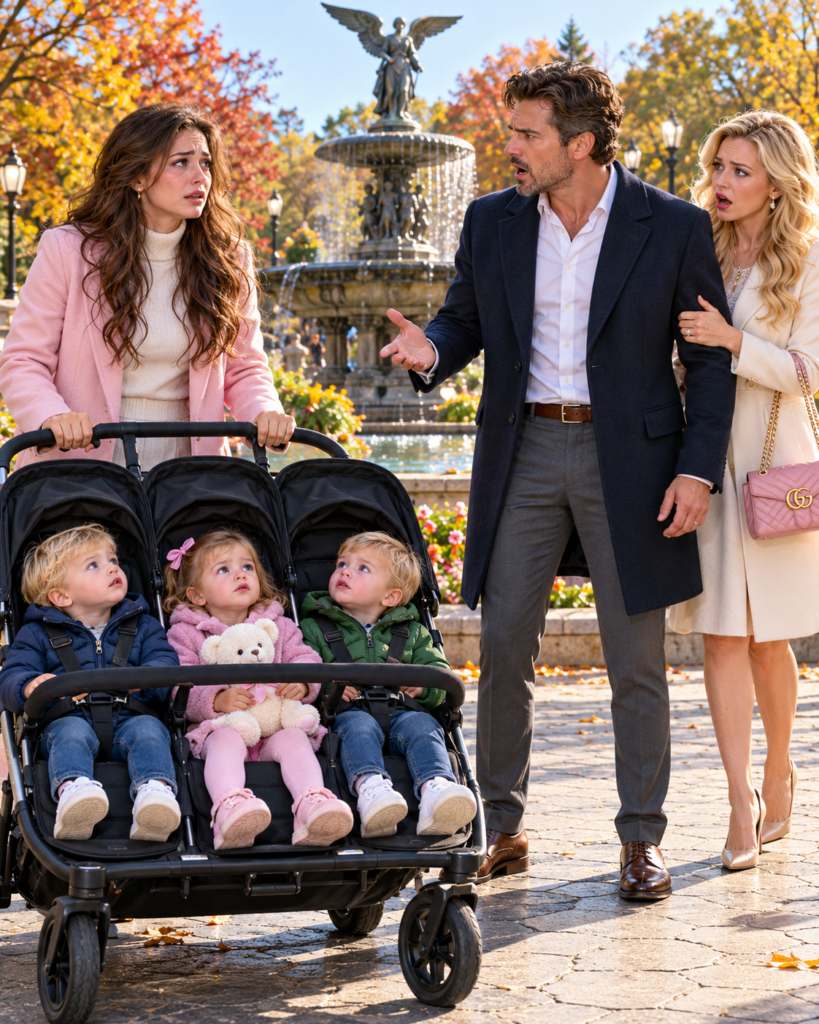 Four Years After My Husband Called Our Secret Marriage a Mistake, He Found Me in Central Park With Three Children He Never Knew Existed