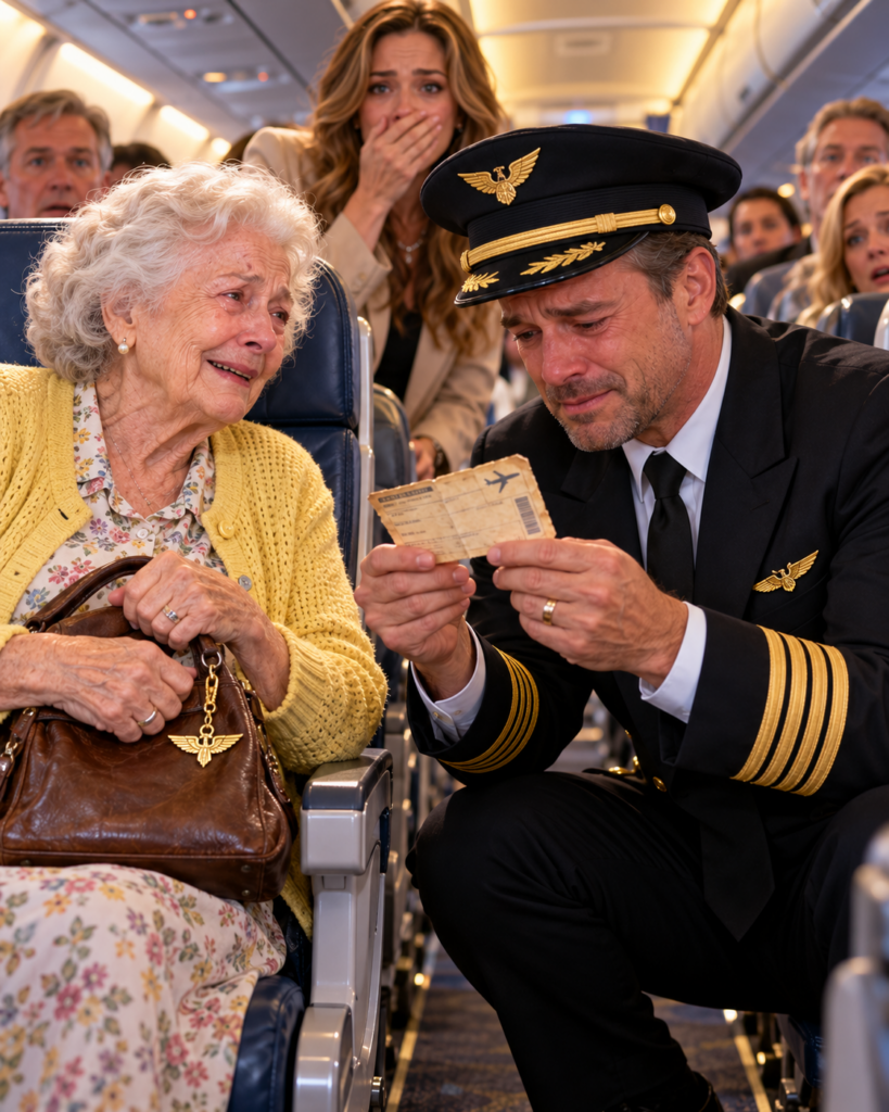 My Grandma Refused First Class and Chose Seat 34A—Then a Pilot Saw Her Silver Wings and Called the Captain