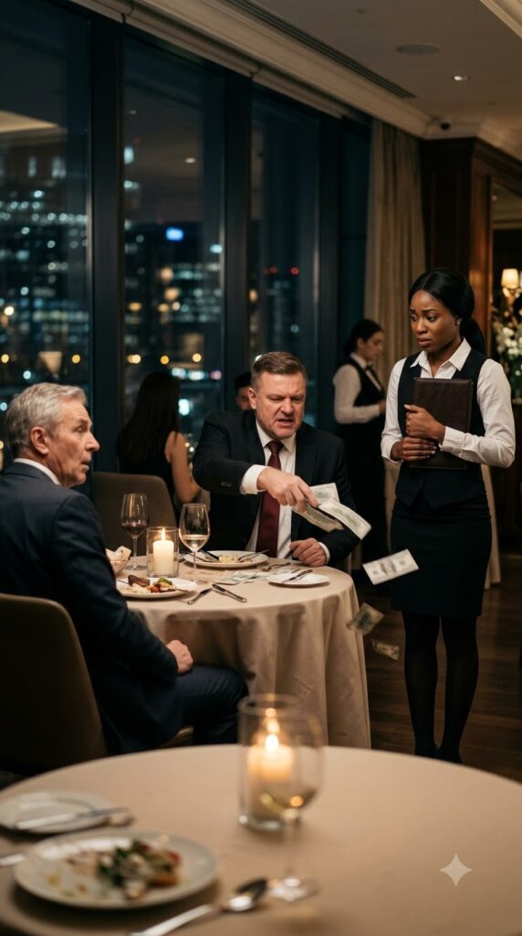 BUSINESSMAN HUMILIATED A BLACK WAITRESS WITH A FRENCH CONTRACT — THEN SHE FOUND THE ONE WORD HE HOPED NOBODY WOULD TRANSLATE