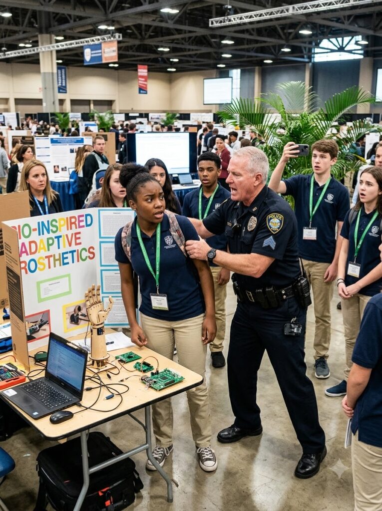 Cop Tried to Remove a Black Kid from the Science Expo — Then Froze When She Won the National Medal