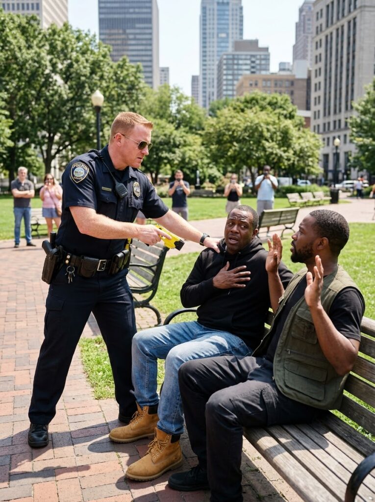 Racist Cop Tries to Arrest Two Black Men on Park Bench — Unaware They’re Undercover FBI Agents