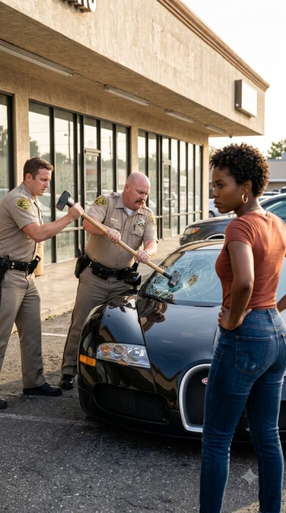 SHERIFFS DESTROYED HER $2M BUGATTI FOR A “ROUTINE STOP” — THEN ONE SPOTTED HER HIDDEN FBI BADGE