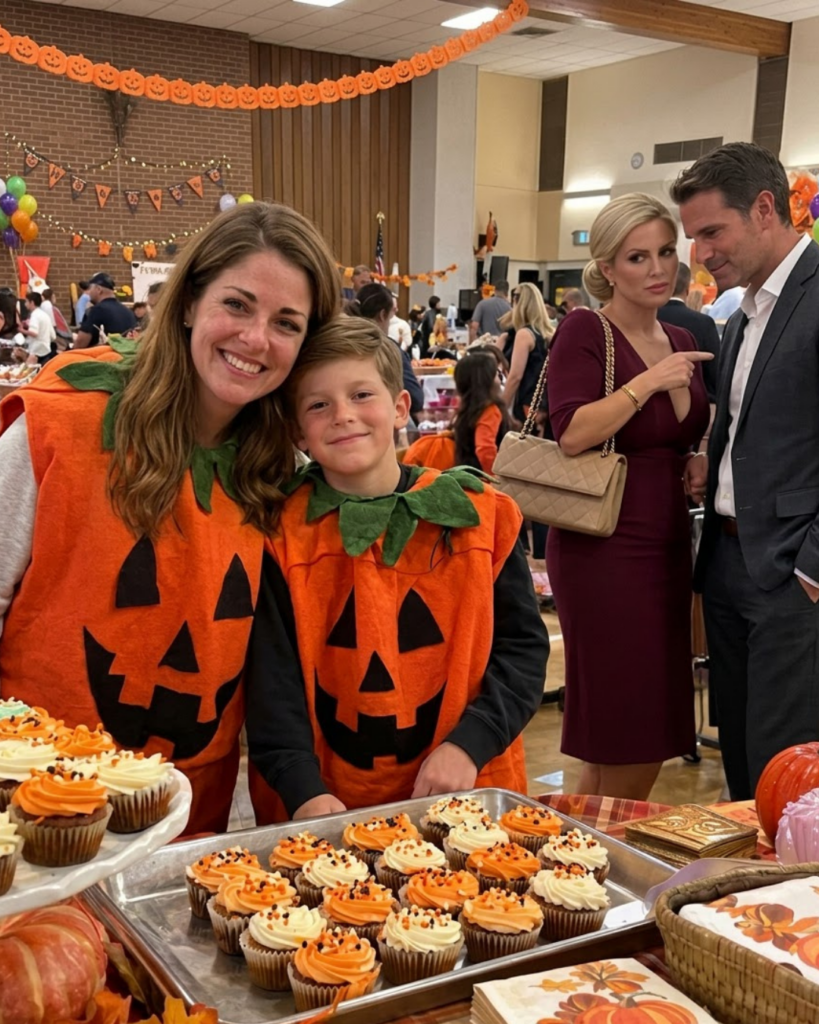 AT A SCHOOL FALL FAIR, MY EX-HUSBAND’S NEW GIRLFRIEND MOCKED MY APPEARANCE — THEN OUR SON TOOK THE MICROPHONE, AND WHAT HE DID MADE HER SAY, “MAKE HIM STOP!”