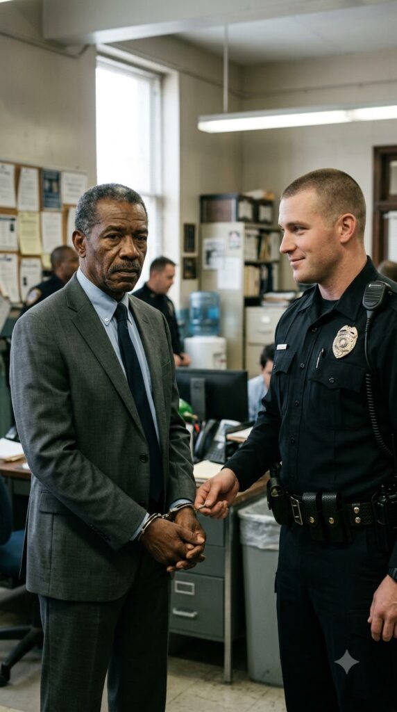 OFFICER HANDCUFFED A QUIET MAN IN THE LOBBY — THEN THE DESK CLERK CALLED CITY HALL