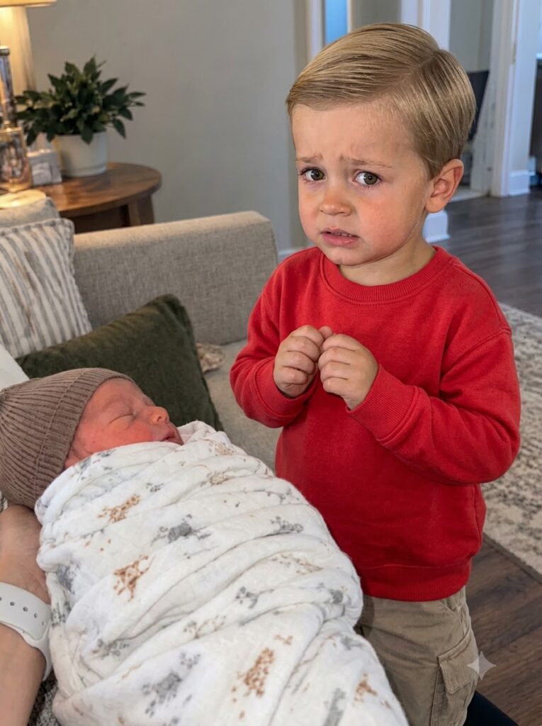 My Five-Year-Old Son Rejected His Newborn Sister, Whispering “That’s Not My Sister,” Until He Revealed The Shocking Secret He Witnessed At The Hospital.