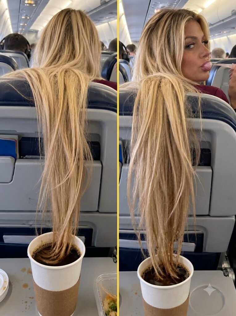 A Rude Woman Kept Tossing Her Long Hair Into A Fellow Passenger’s Food, Until One Bold Response Taught Her A Lesson The Entire Cabin Would Remember.