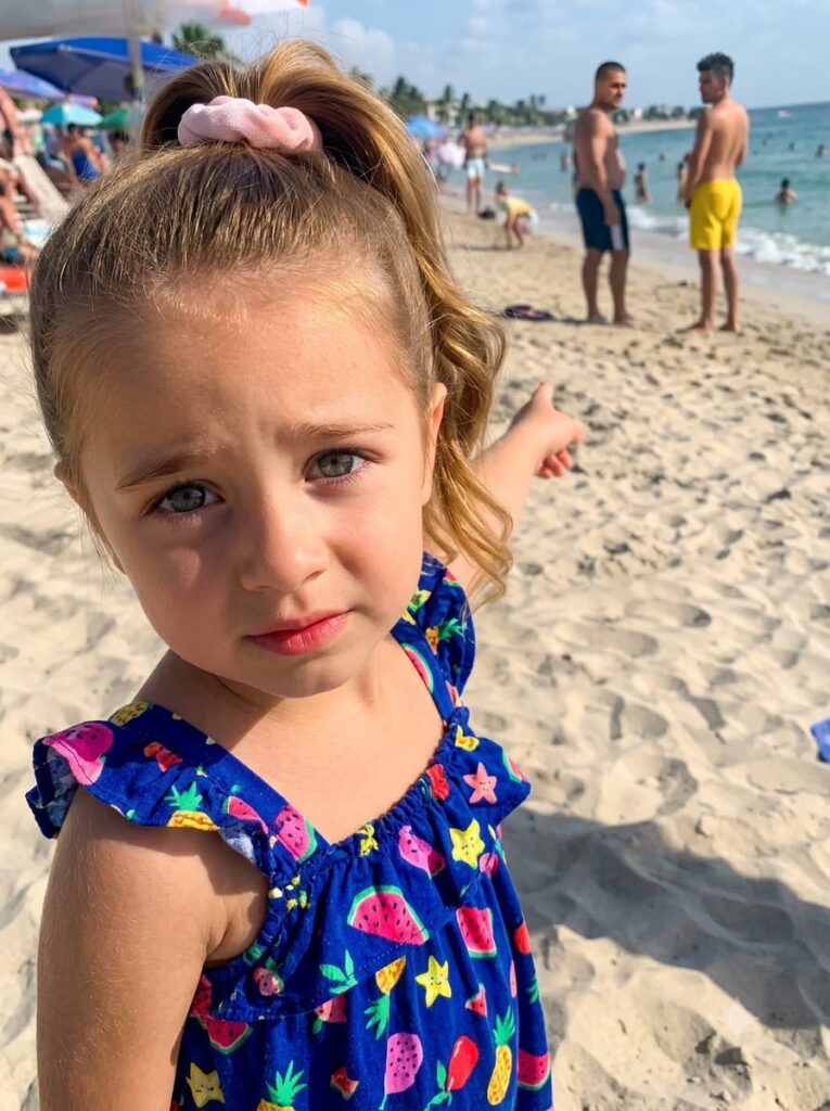 MY DAUGHTER PULLED GENTLY AT MY BEACH DRESS AND WHISPERED, “MOMMY, DADDY SAID I WASN’T SUPPOSED TO TELL YOU WHAT HE AND UNCLE JIM DID IN OUR HOTEL ROOM.”