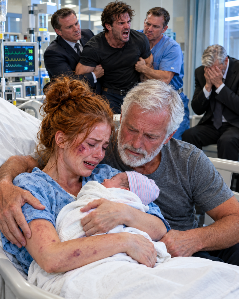 My Father Saw Fingerprint Bruises On My Neck As I Held My Newborn Daughter, While My Smug Husband Revealed His Cruel Control Over Our Family.