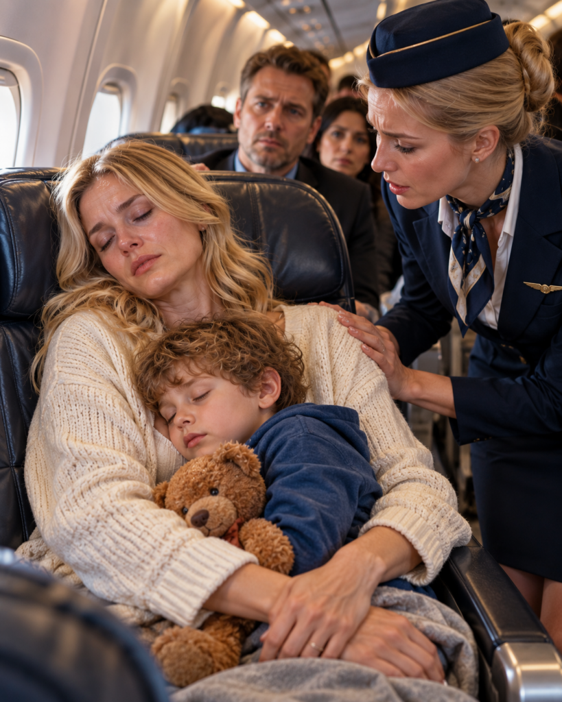 A SINGLE MOM WAS NAPPING IN SEAT 8A—UNTIL THE CAPTAIN’S VOICE CAME OVER THE INTERCOM: “IS THERE A FIGHTER PILOT ON THIS PLANE?”