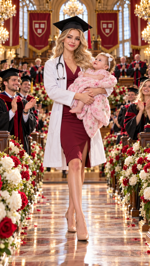 A 17-Year-Old Mother Carried Her Premature Baby Onto The Harvard Medical Graduation Stage, Facing Her Billionaire Grandmother’s Cruel Insult—But Her Next Move Silenced Everyone