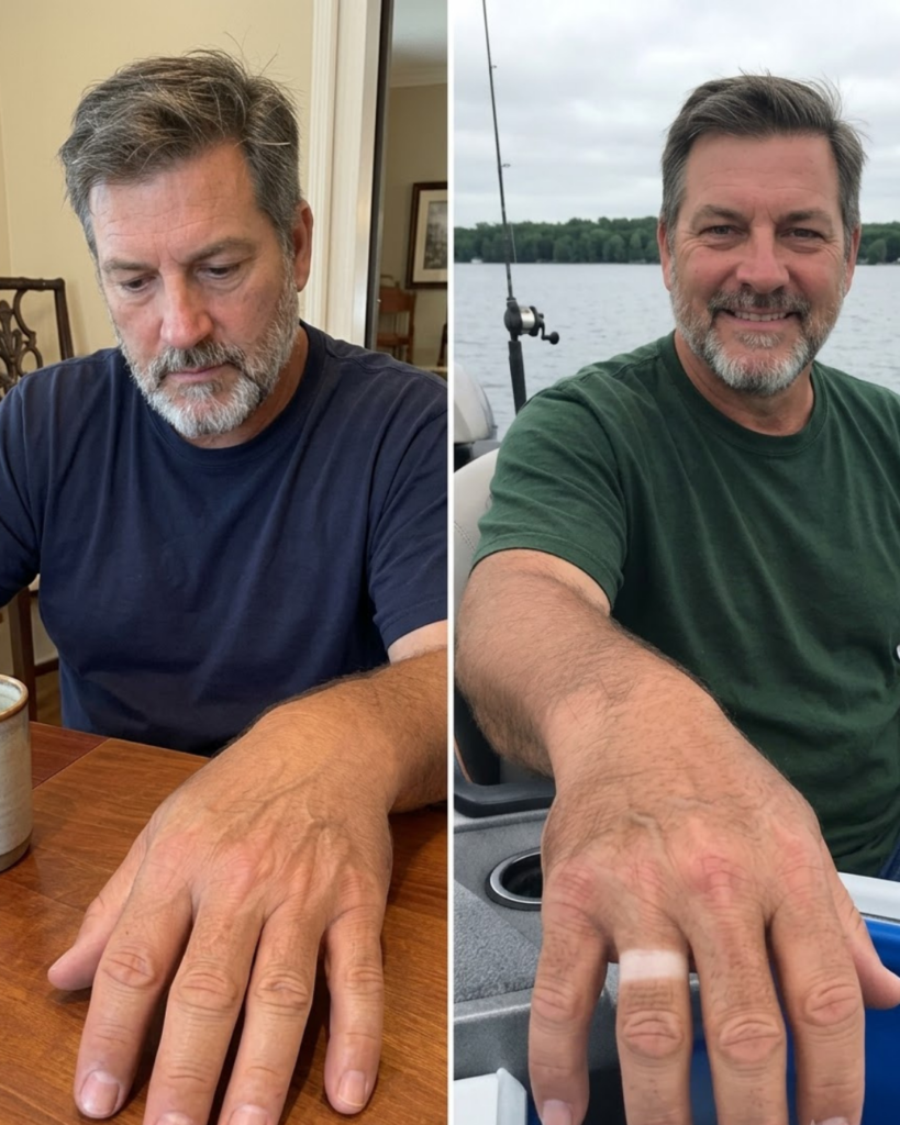 I Noticed a Fresh Ring Mark on My Husband’s Finger After His Fishing Trip, Then His Explanation Made Everything Worse