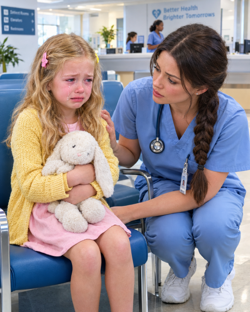 An Eight-Year-Old Girl Waited Alone at a Naval Hospital, Desperate to Reach Her Deployed Father—Until a Nurse Uncovered a Disturbing Message