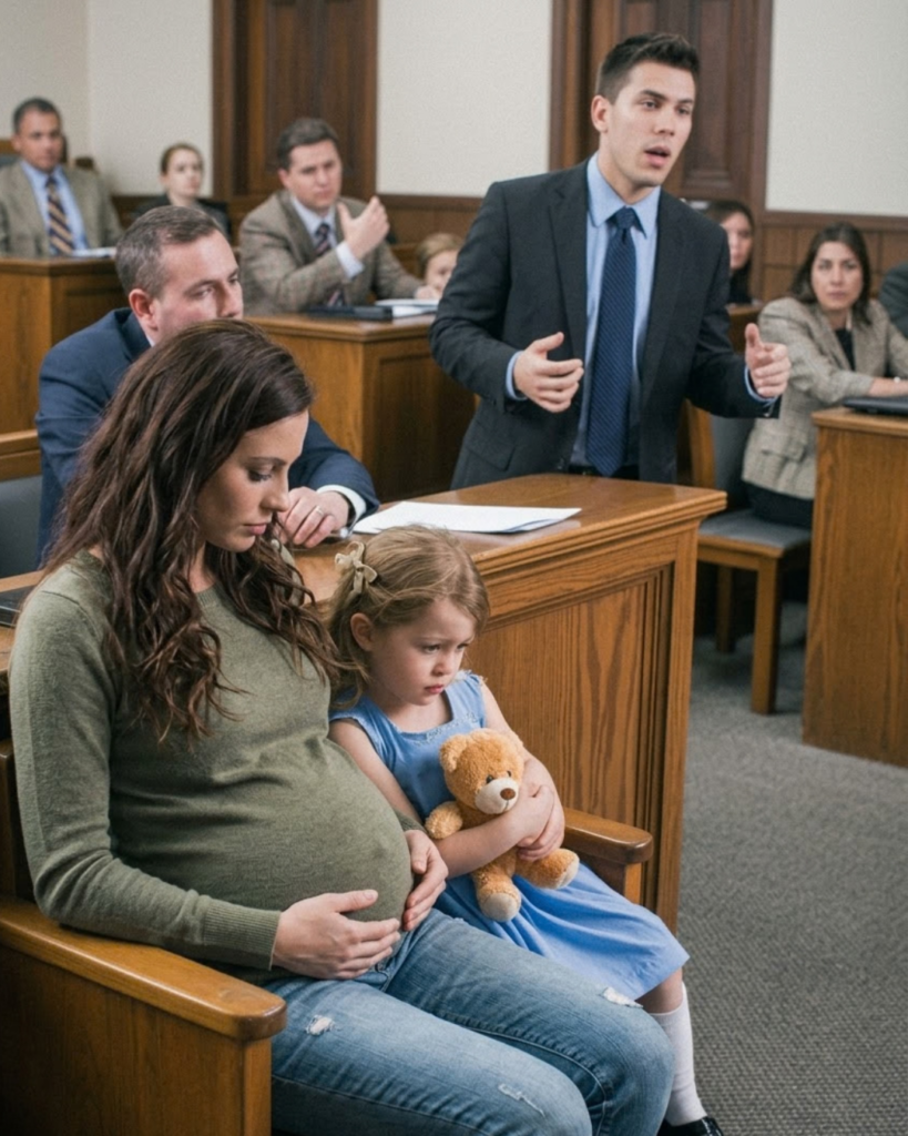 A Pregnant Wife Gave Her Husband Everything in Divorce Court, But the Judge Brought in His Little Girl and the Room Went Silent