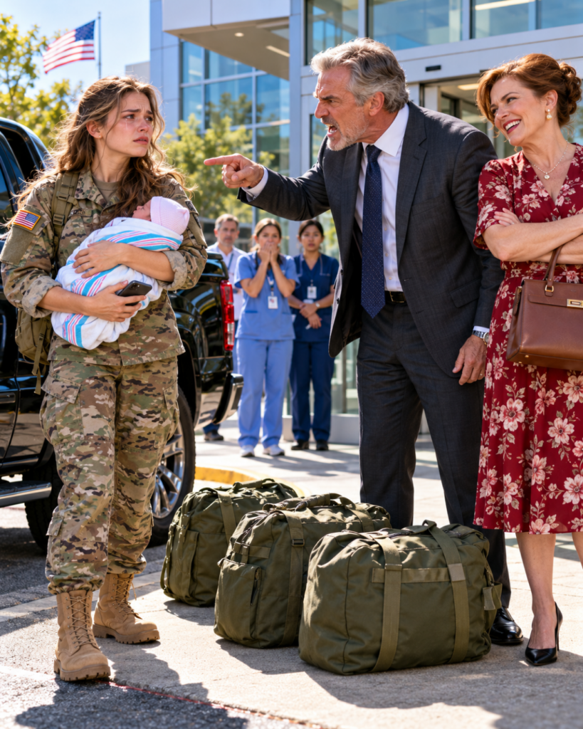 My Soldier Husband Died in Combat, and Three Days Later I Gave Birth Alone—Then My Own Father Threw Us Out